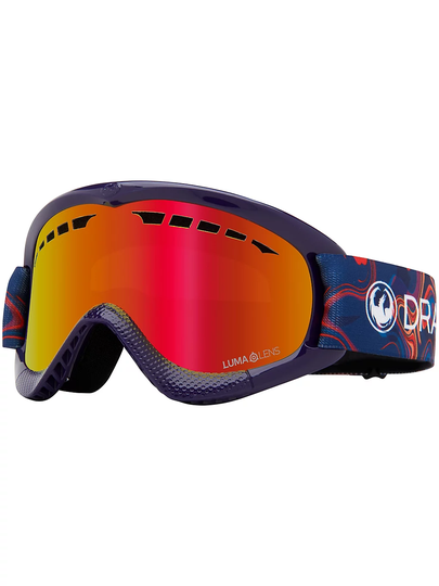 Dragon DXs Base Ion Swirl Goggle red ion