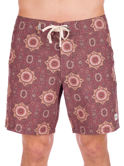 Rhythm Baja Boardshorts merlot