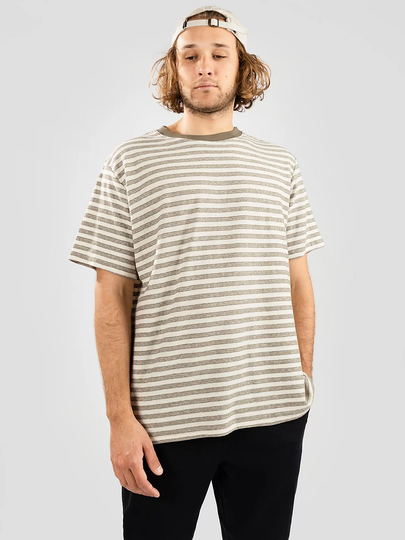 Rhythm Endure Stripe Vintage T-Shirt olive