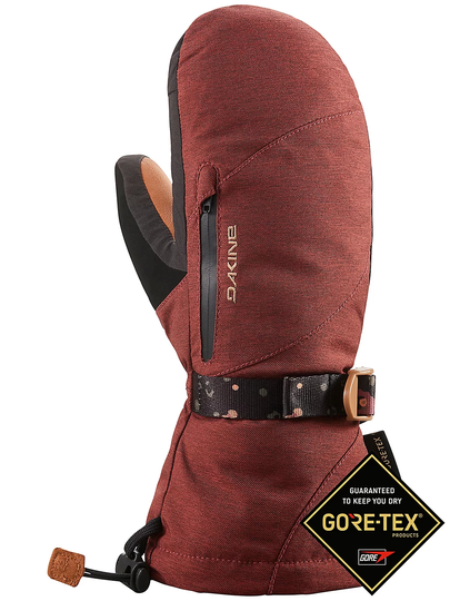 Dakine Leather Sequoia Gore-Tex Mittens dark rose