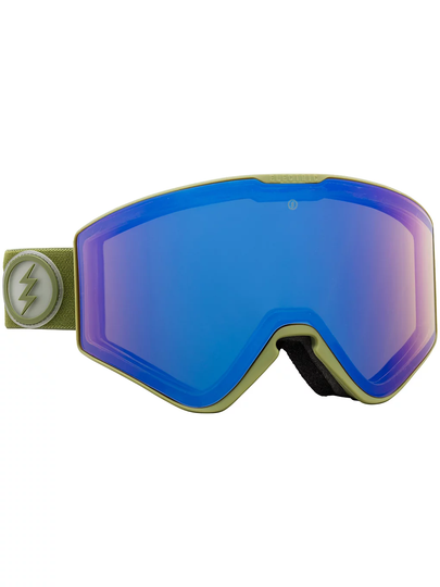 Electric Kleveland II Army Drab Goggle blue chrome+yellow