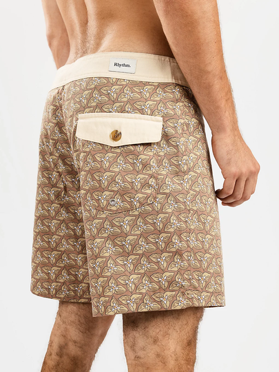 Rhythm Motel Trunk Boardshorts gold