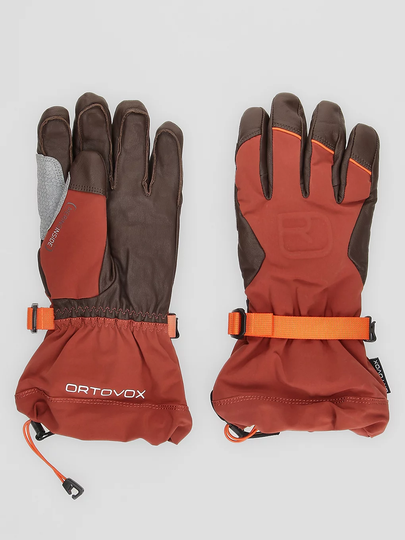 Ortovox Merino Freeride Gloves clay orange
