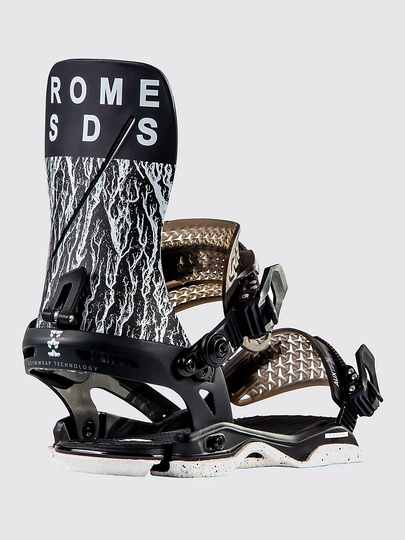 Rome Katana 2023 Snowboard Bindings black/white distortion