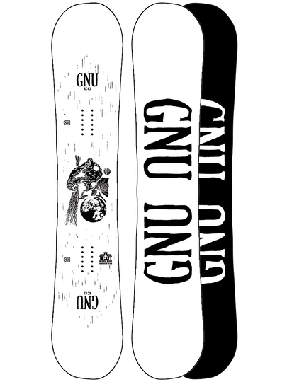 Gnu Rcc3 154.5 Snowboard no color