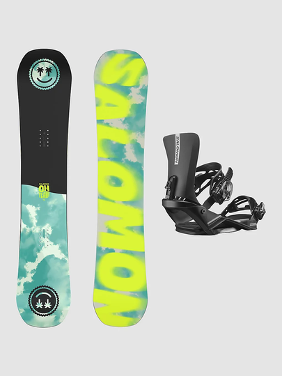 Salomon Oh Yeah 151 + Rhythm M 2023 Snowboard Set black
