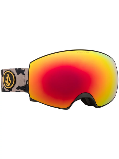 Volcom Magna Camo Goggle red chrome
