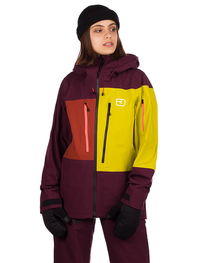 Ortovox 3L Deep Shell Jacket dark wine