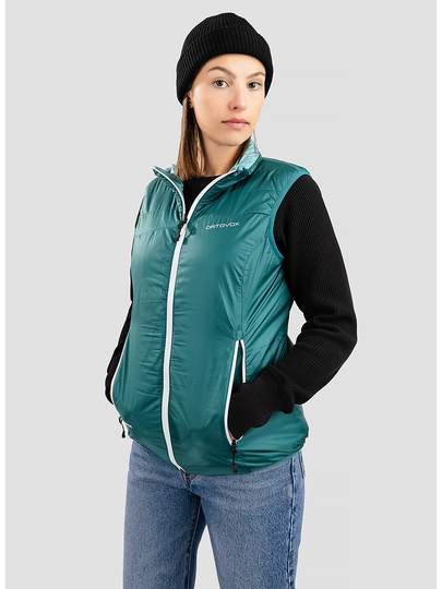 Ortovox Swisswool Piz Grisch Insulator Vest pacific green
