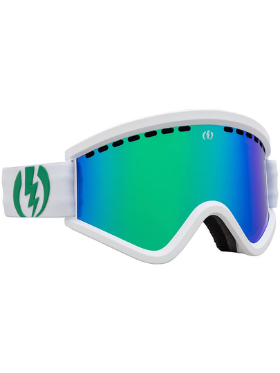 Electric EGV Matte White Goggle green chrome