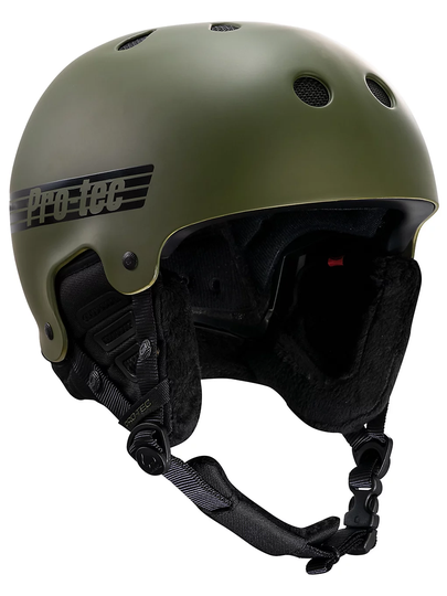 PRO-TEC Old School Snow Helmet matte olive