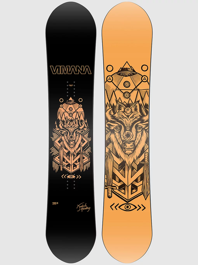 Vimana Clone Fredrik Austbo 153 Snowboard black/orange