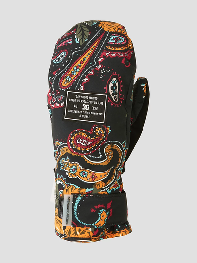 DC Franchise Mittens paisley black