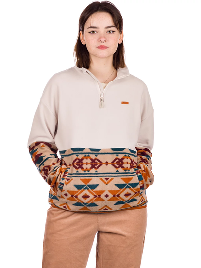 Iriedaily Half Indi Troyer Sweater beige