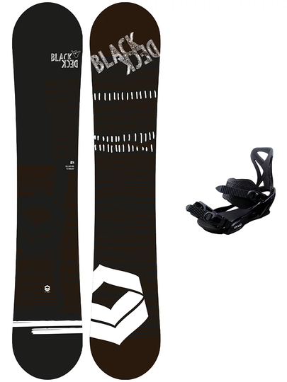 FTWO Blackdeck 159W + Sonic Pro L Black 2023 Snowboard Set dark olive