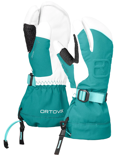 Ortovox Merino Freeride 3 Finger Mittens pacific green