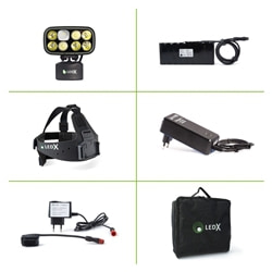 Ledx Cobra 6 500 X-Pand Kit, Backup Battery And Automatic Charger