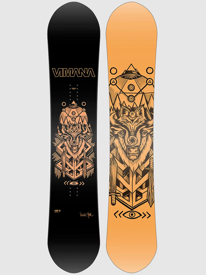 Vimana Clone Werni Stock 157 Snowboard black/orange