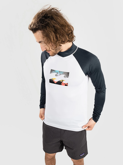 Billabong Team Wave Longsleeve Lycra white/black