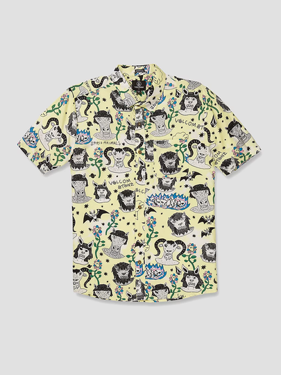 Volcom Surf Vitals Ozzy Shirt glimmer yellow