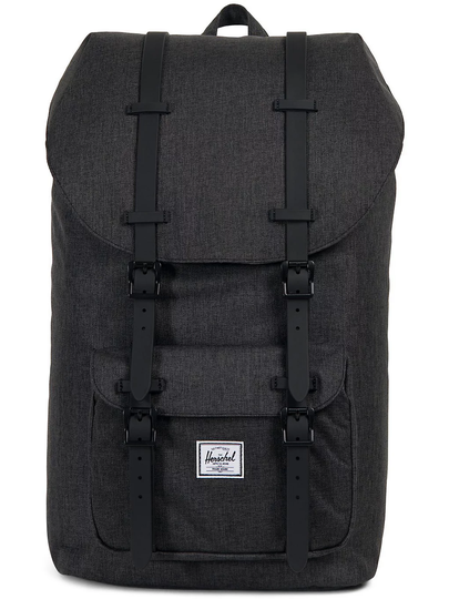 Herschel Little America Backpack black crosshatch/black
