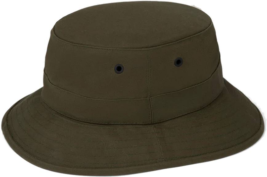Waxed Bucket Hat Green S