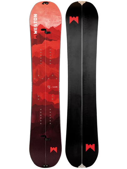 Weston Rise 143 Splitboard red