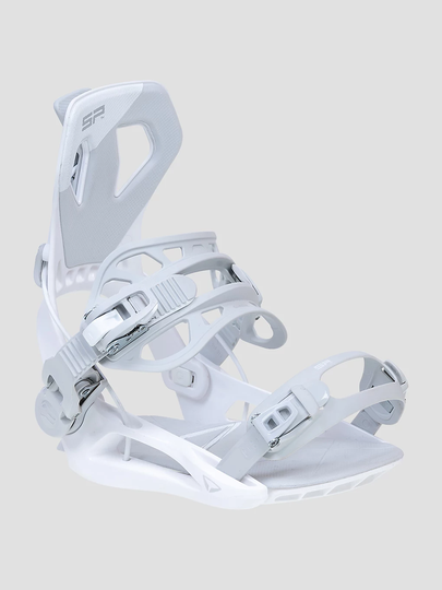 SP Private Snowboard Bindings white/grey