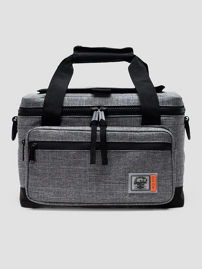 Herschel Pop Quiz Cooler 12 Pack Backpack raven crosshatch