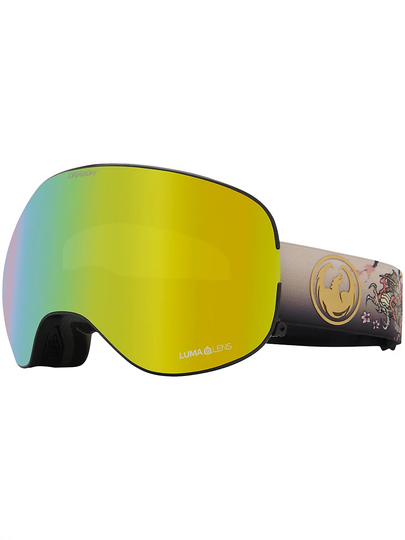 Dragon X2 Edo (+Bonus Lens) Goggle gold ion + light rose