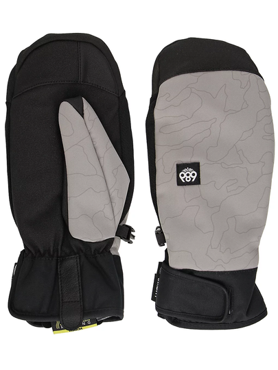 686 Mountain Mittens grey hyperchromic