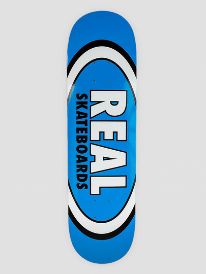 Real Team Classic Oval 8.5" Skateboard Deck blue