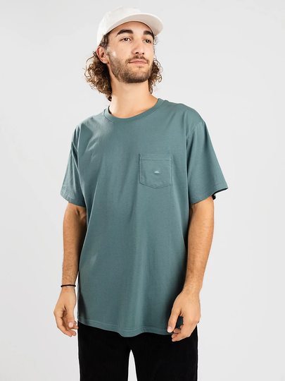 Rhythm Embroidered Pocket T-Shirt teal