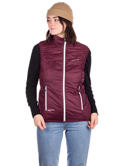 Ortovox Swisswool Piz Grisch Insulator Vest dark wine