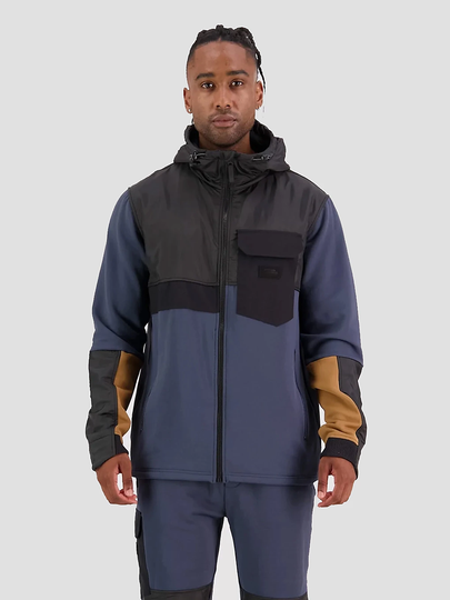 Mons Royale Merino Decade Mid Hoody Fleece Jacket midnight/black