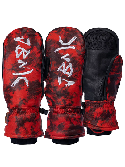 JBMC Blutrot SZ Mittens red tie dye