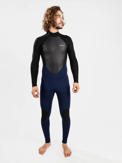 Xcel Axis X Back Zip 4/3 Wetsuit midnight blue/black