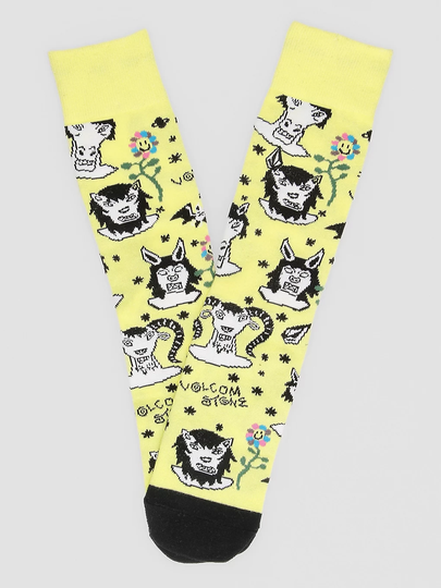 Volcom Surf Vitals Ozzy Socks glimmer yellow
