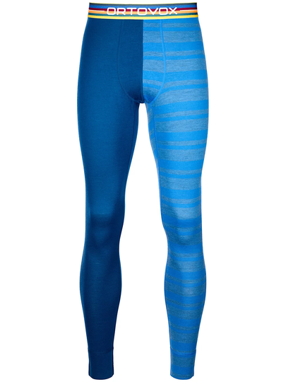 Ortovox 185 Rock 'N' Wool Long Base Layer Bottoms just blue