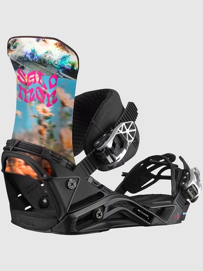 Salomon District 2022 Snowboard Bindings flower power