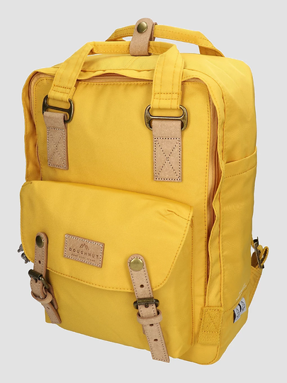 Doughnut Macaroon Reborn Series Backpack mustard