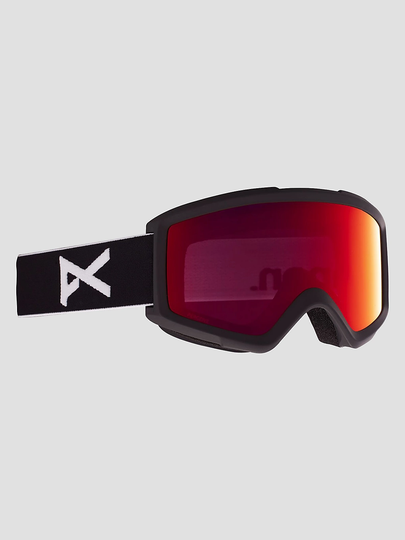 Anon Helix 2 Black (+Bonus Lens) Goggle perceive sun red