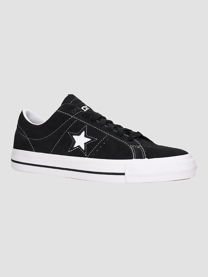 Converse One Star Pro Skate Shoes black/black/white