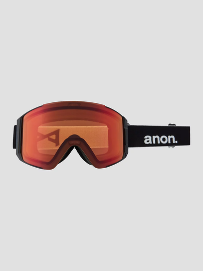 Anon Sync Black (+Bonus Lens) Goggle perceive sun red