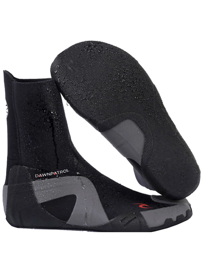 Rip Curl Dawn Patrol 5mm Round Toe Booties black