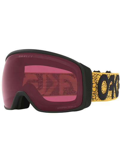 Oakley Flight Tracker L Origins Mustard Crackle Goggle prizm snow dark grey