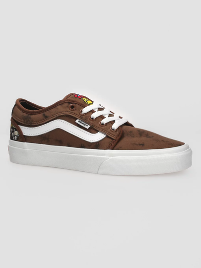 Vans Twisted Positivity Chukka Low Sidestripe Skate Shoes brown
