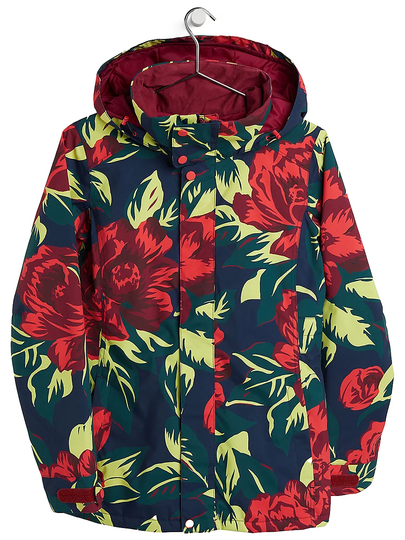 Burton Jet Set Jacket hibiscus pink floral