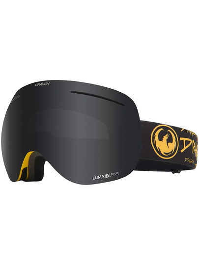 Dragon X1 Block (+Bonus Lens) Goggle dark smoke + flash blue